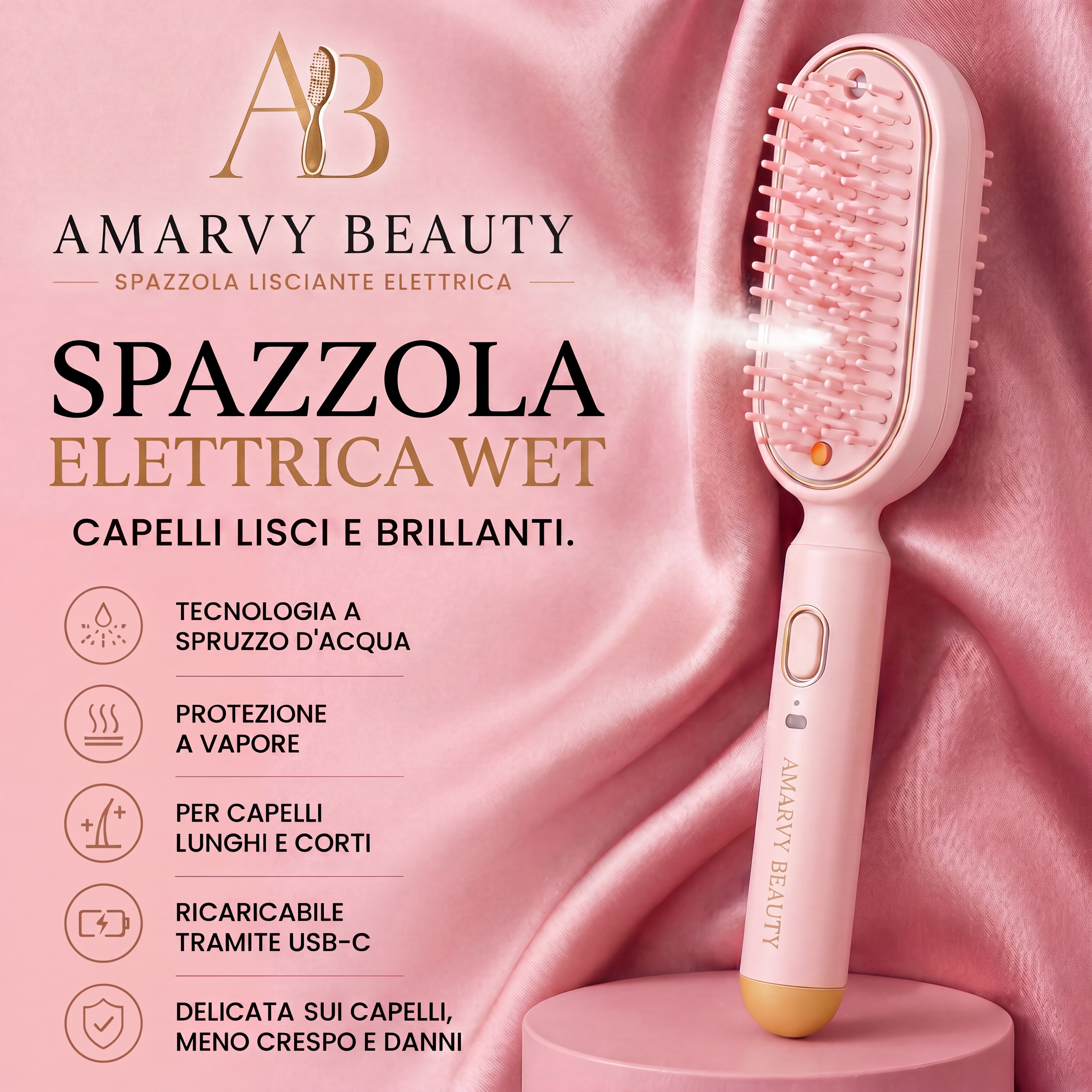 Amarvy - Spazzola lisciante