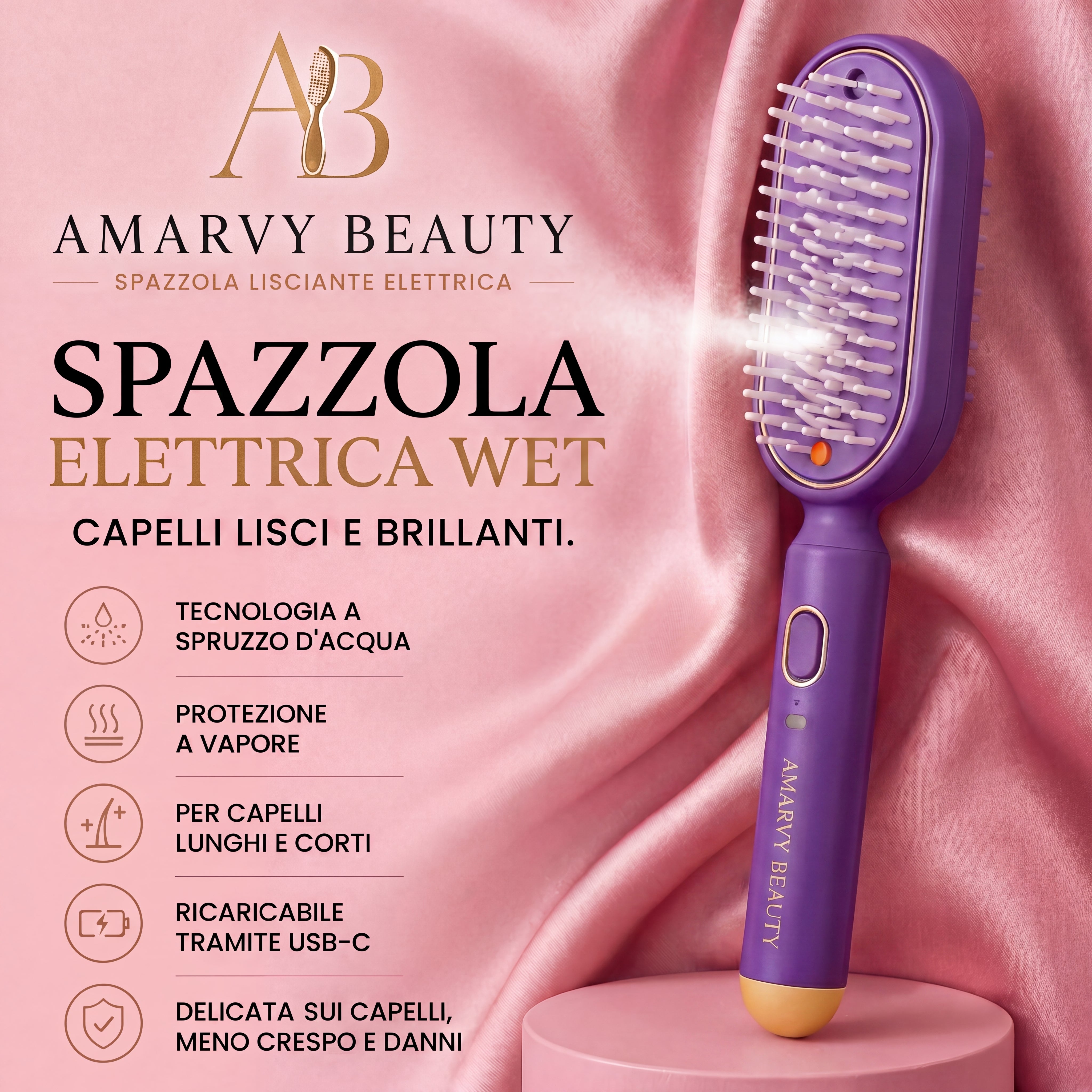 Amarvy - Spazzola lisciante