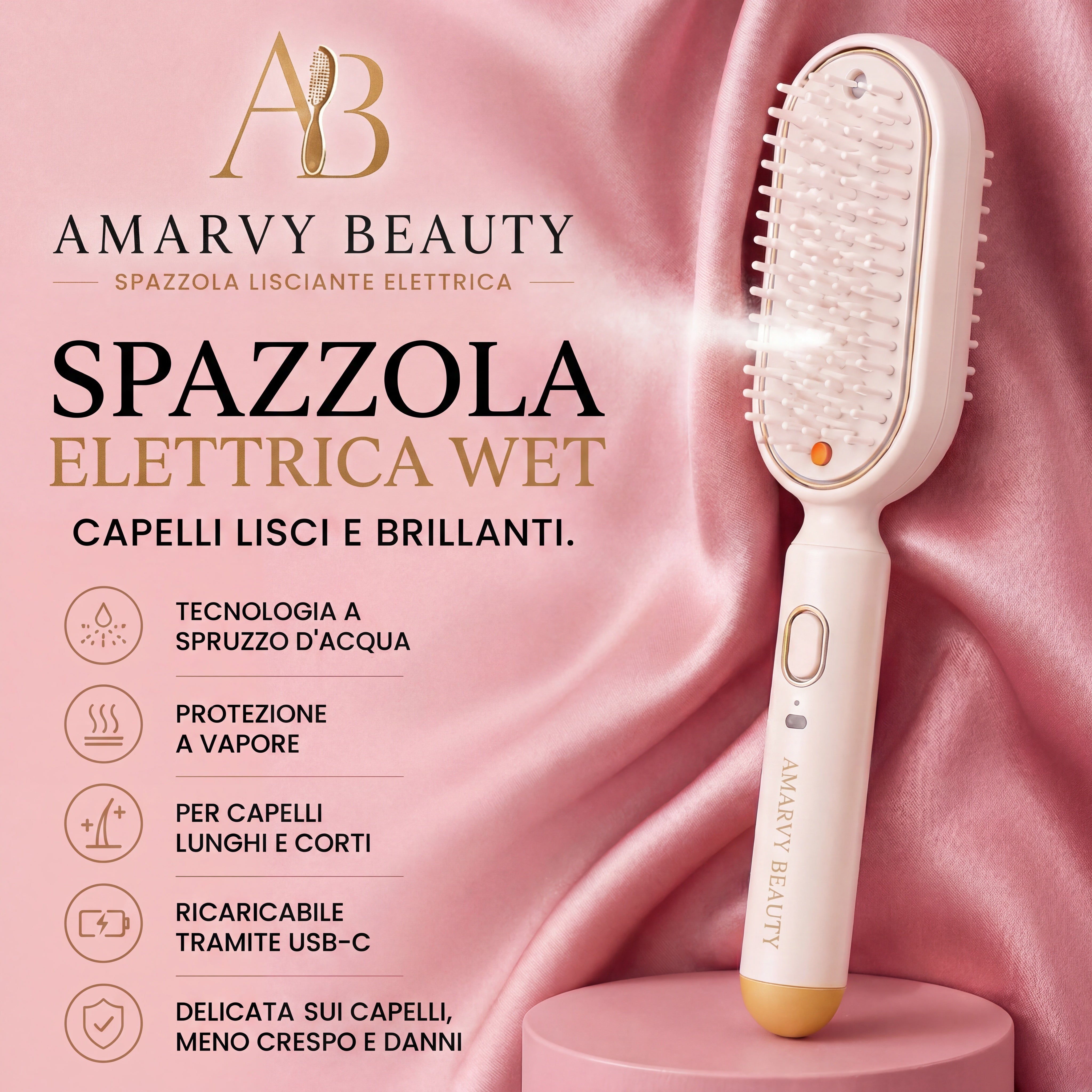 Amarvy - Spazzola lisciante